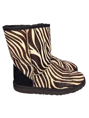 UGG Australia Exotic calf hair Zebra Print boots #1002790 Women's sz9